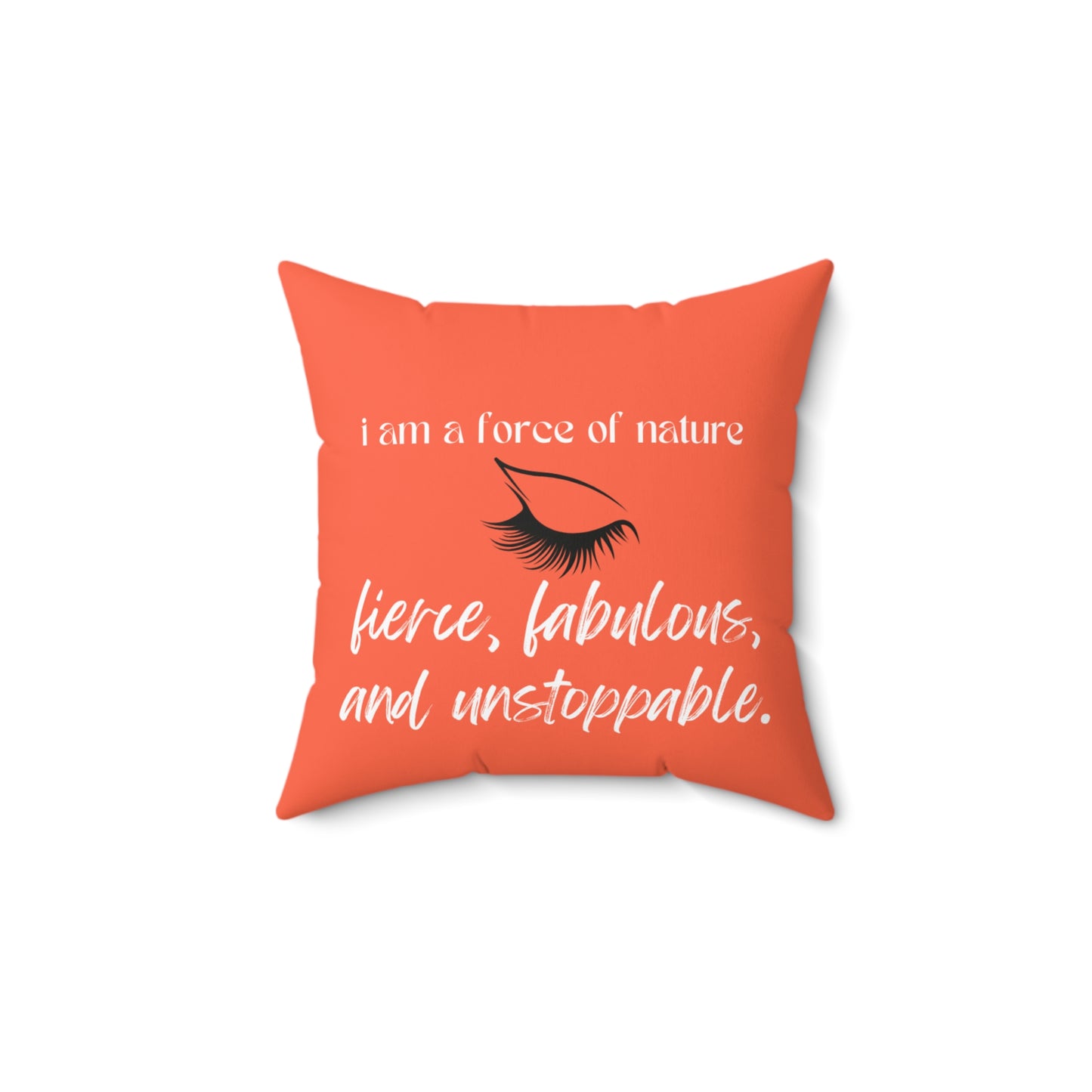 Empowerment Quote Pillow, Fierce Decor, Inspirational Cushion, Gift for Her,