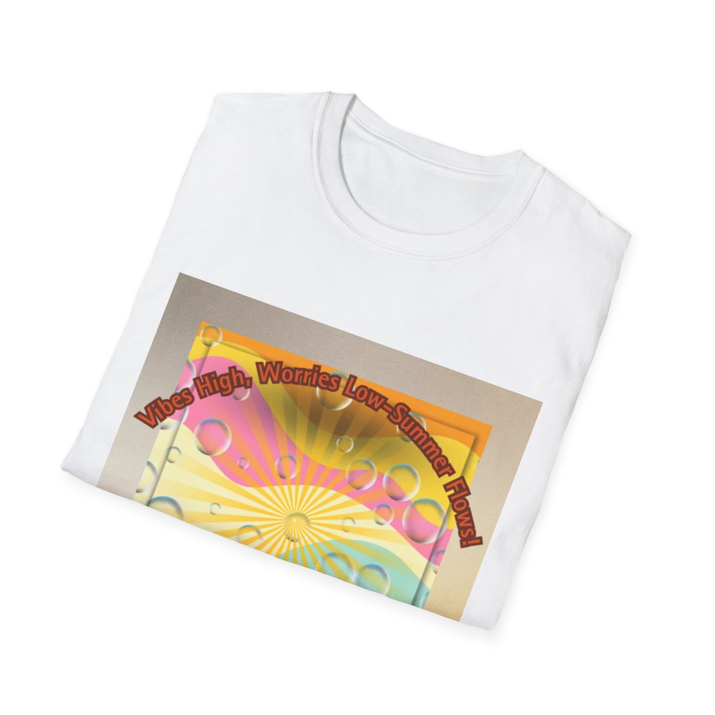 Vibrant Summer Vibes T-Shirt, Unisex Graphic Tee, Festival Wear, Gift for