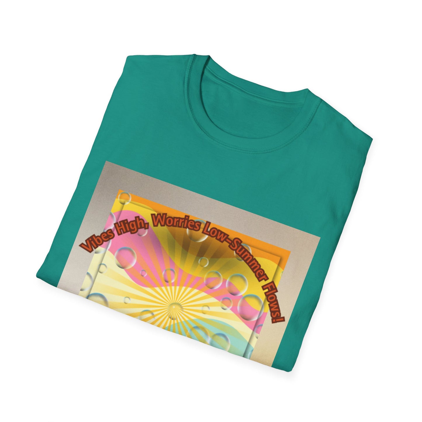 Vibrant Summer Vibes T-Shirt, Unisex Graphic Tee, Festival Wear, Gift for