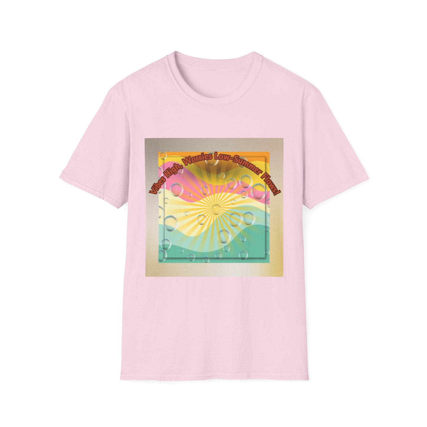 Vibrant Summer Vibes T-Shirt, Unisex Graphic Tee, Festival Wear, Gift for