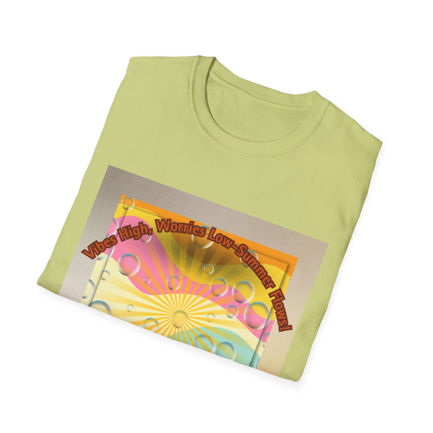 Vibrant Summer Vibes T-Shirt, Unisex Graphic Tee, Festival Wear, Gift for
