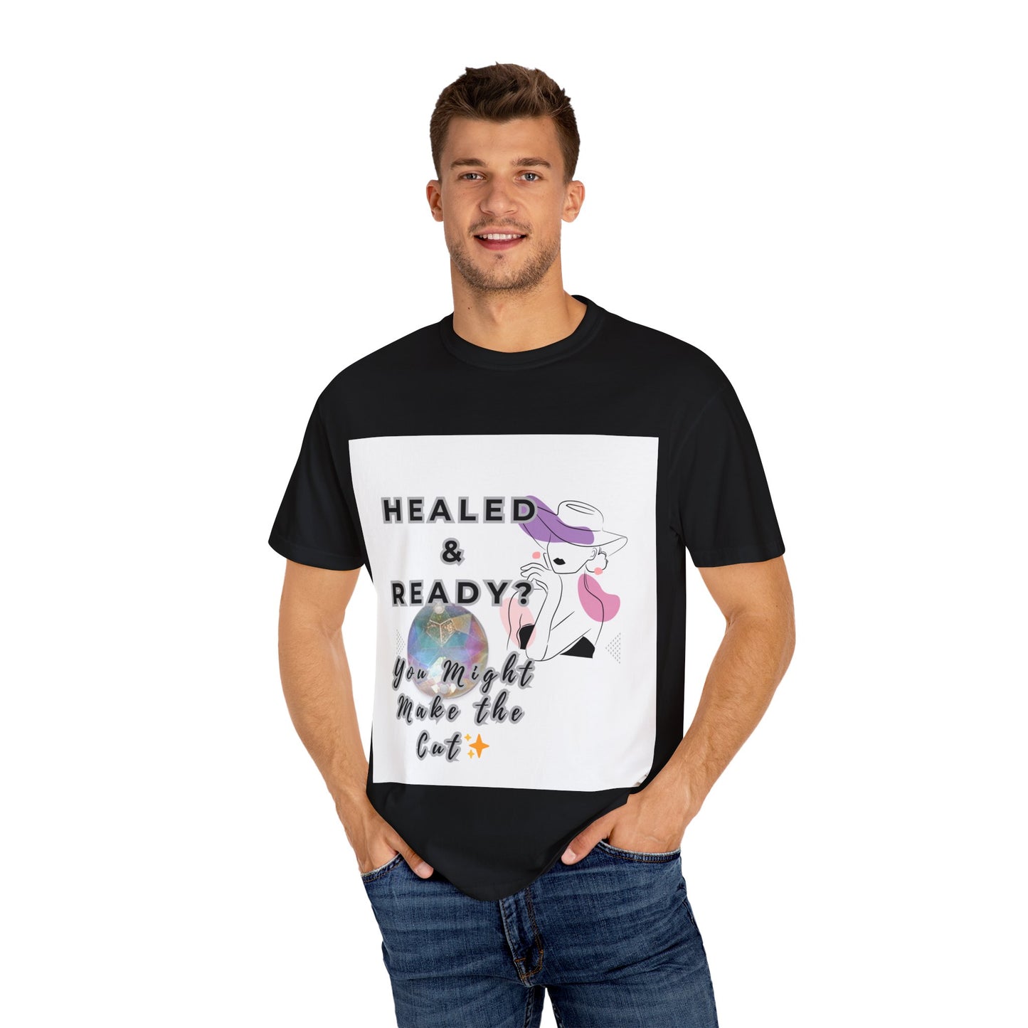 Healed & Ready Graphic T-shirt, Self-Care Unisex Tee, Wellness Apparel, Mental Health Shirt, Positive Vibes Top, Emotional Healing Clothing