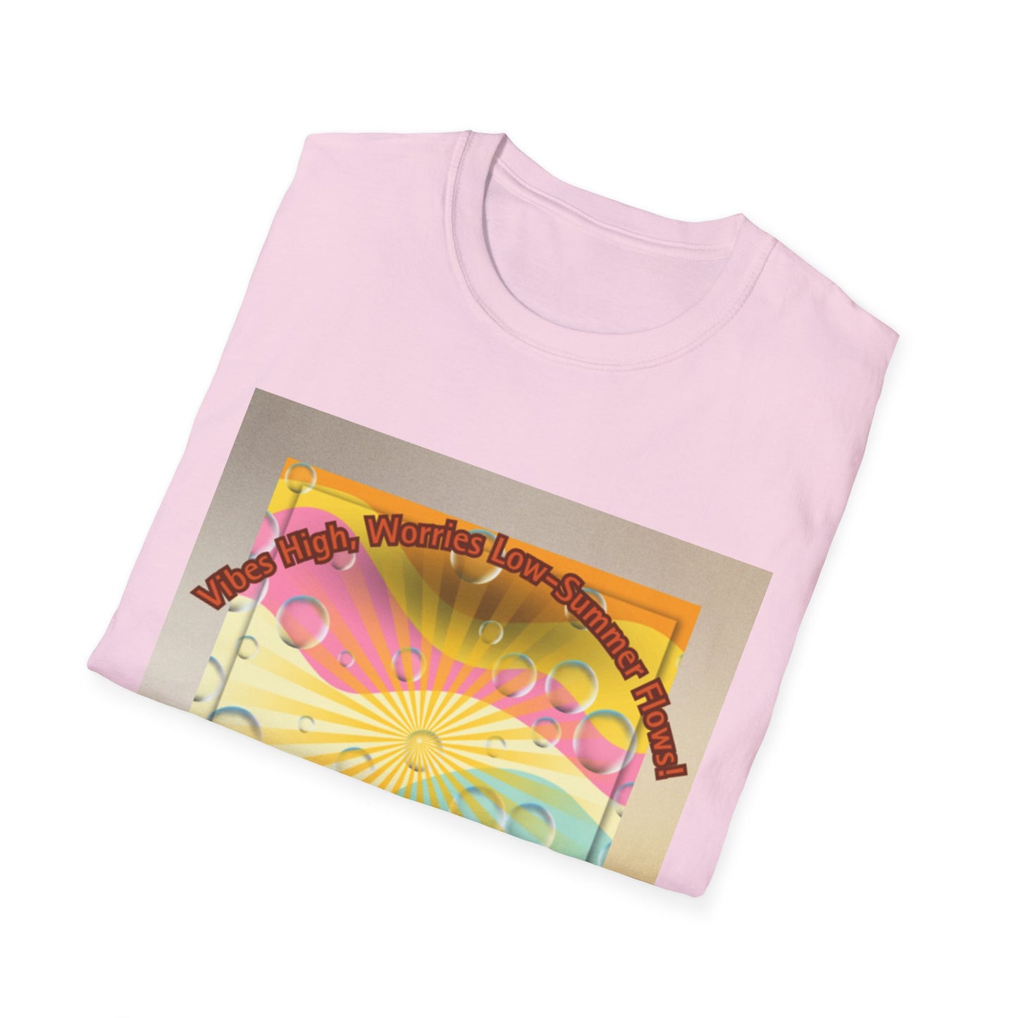 Vibrant Summer Vibes T-Shirt, Unisex Graphic Tee, Festival Wear, Gift for