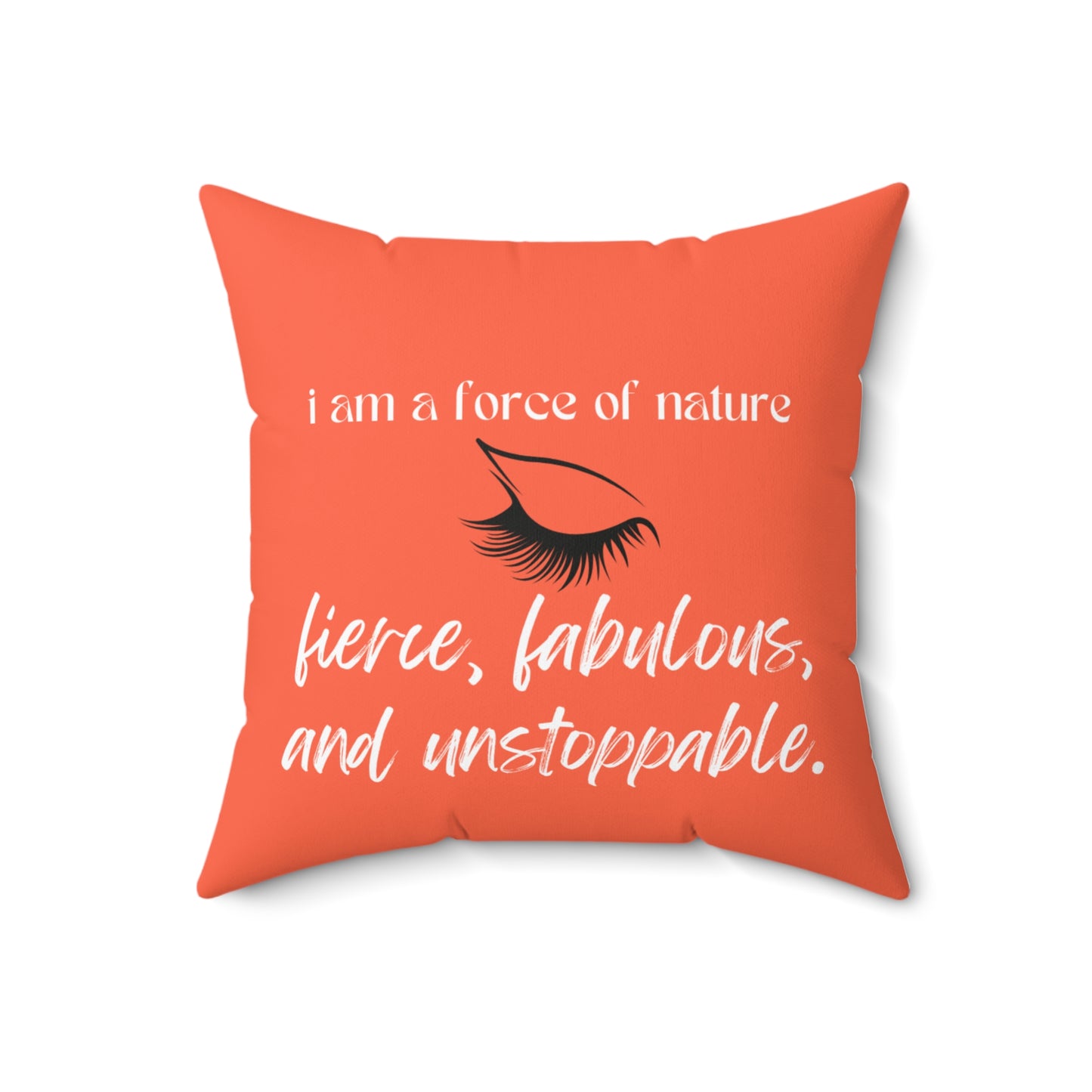 Empowerment Quote Pillow, Fierce Decor, Inspirational Cushion, Gift for Her,