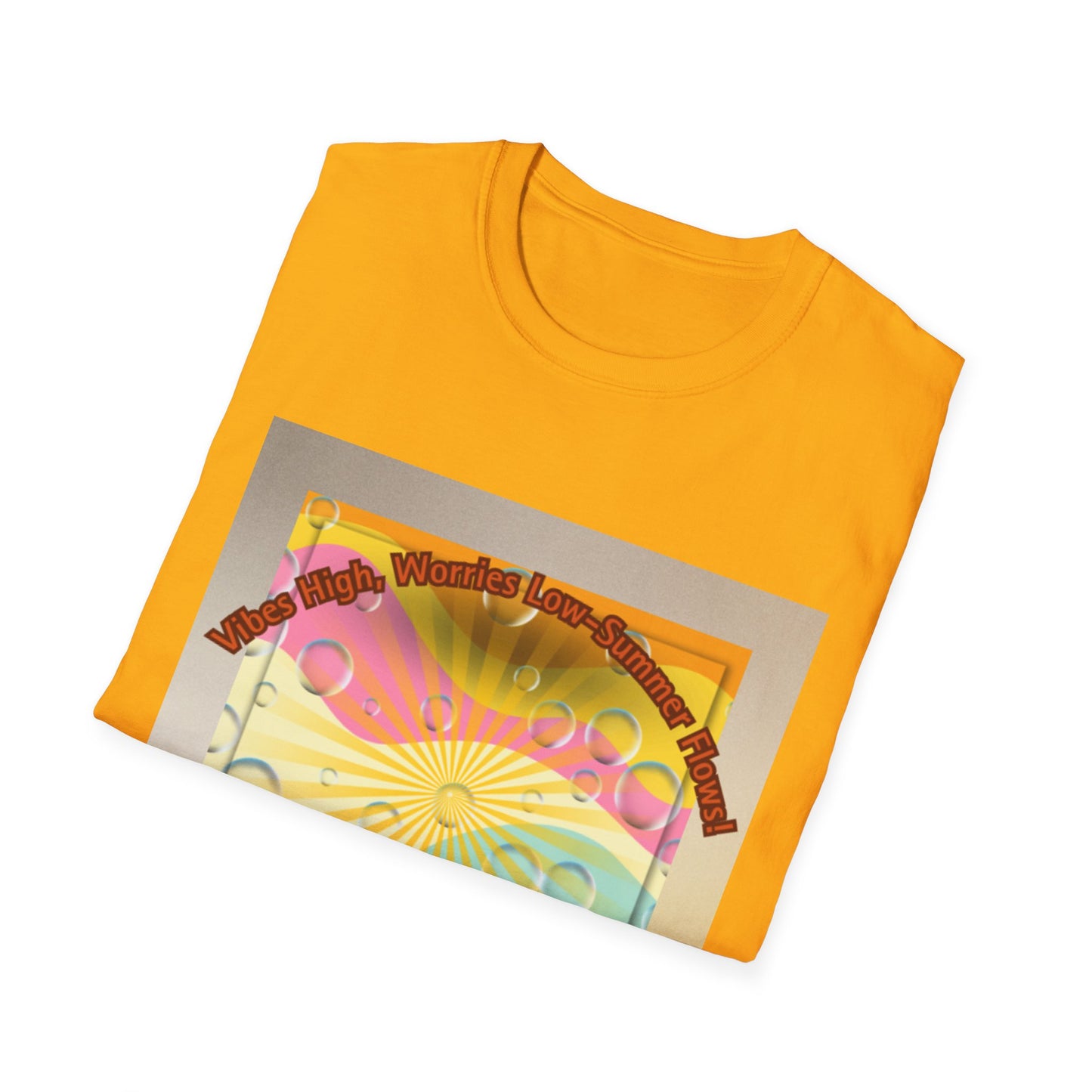 Vibrant Summer Vibes T-Shirt, Unisex Graphic Tee, Festival Wear, Gift for