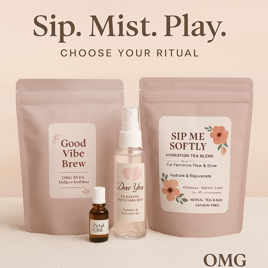Sip. Mist. Play. – Herbal Tea + Yoni Oil & SPRAY Duo