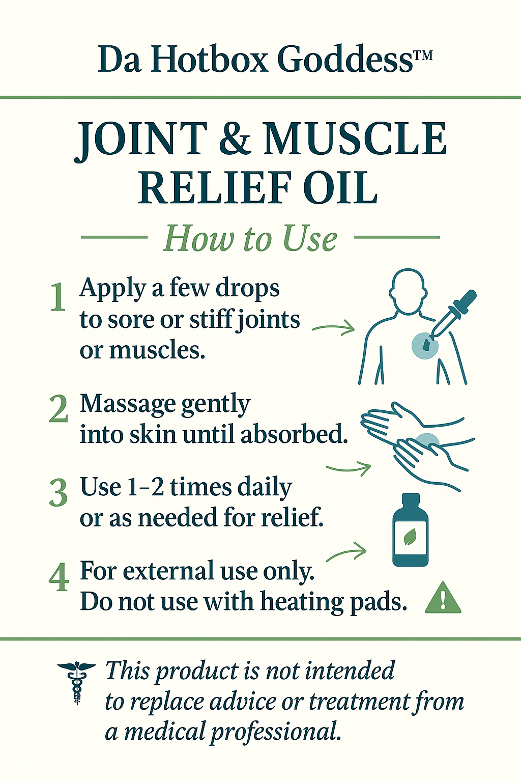 Joint & Muscle Relief Oil: Castor, Rosemary, Peppermint Blend