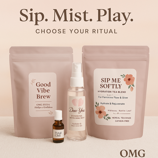 Sip. Mist. Play. – Herbal Tea + Yoni Oil & SPRAY Duo