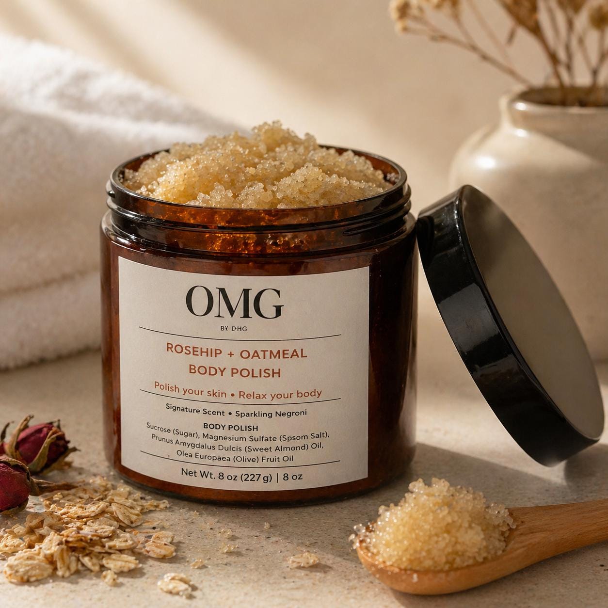 Rosehip+Oatmeal Body Polish OMG by DHG
