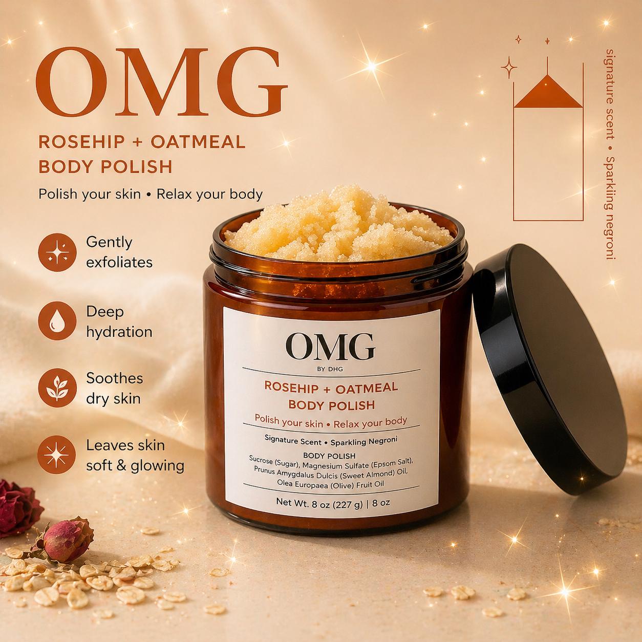 Rosehip+Oatmeal Body Polish OMG by DHG